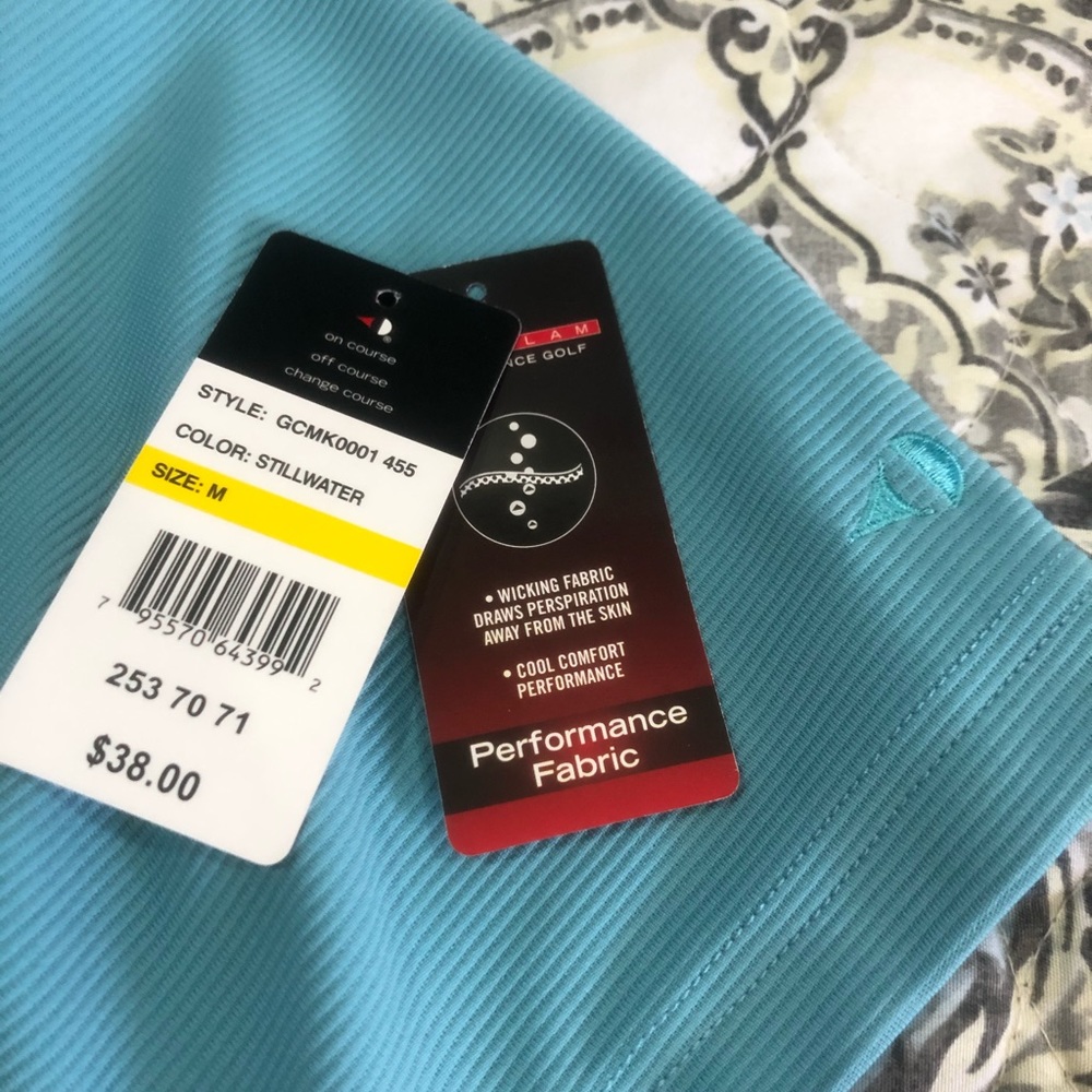 Men’s M Med Grand Slam Golf Polo Blue